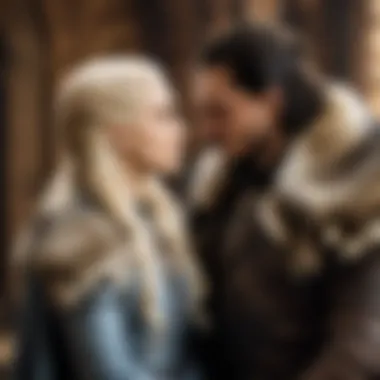 Complex Character Relationships in Game of Thrones An artistic representation of major characters representing their complex relationships.