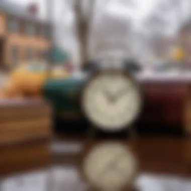 Cinematic Reflection on Groundhog Day A poignant scene from cinema illustrating the themes of time and repetition.