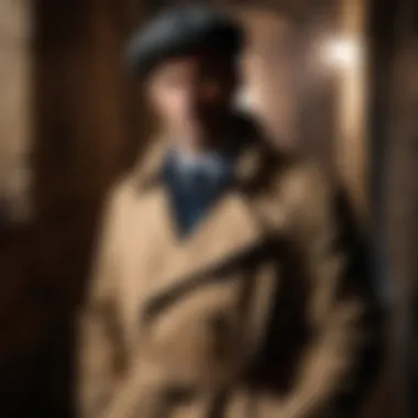 A shadowy figure in a trench coat embodying the archetypal detective character