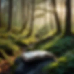 A mystical forest representing the enchanting worlds created by Holly Black.