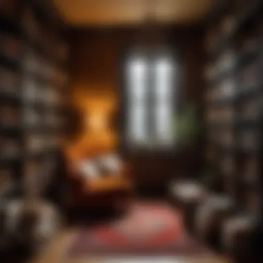 A cozy reading nook surrounded by books, symbolizing the immersive experience of Holly Black's novels.