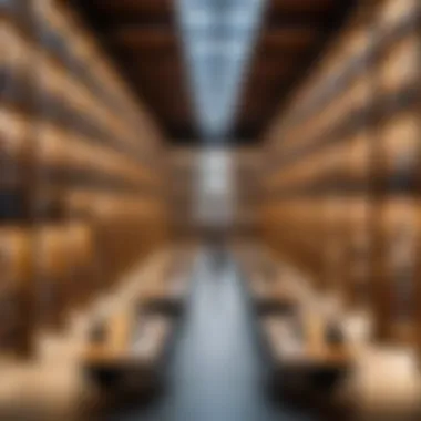 Evolution of Libraries in the Digital Age A modern library showcasing innovative reading spaces