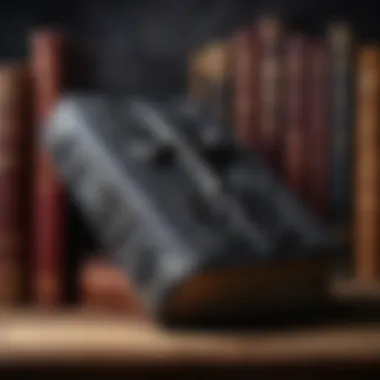 A close-up of a chilling book cover with gothic elements