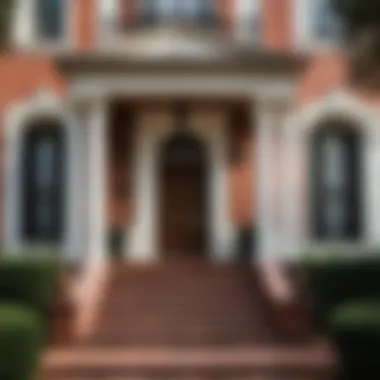 Architectural details of the house in American Horror Story