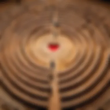 A labyrinth symbolizing the intricate paths of love and emotions.