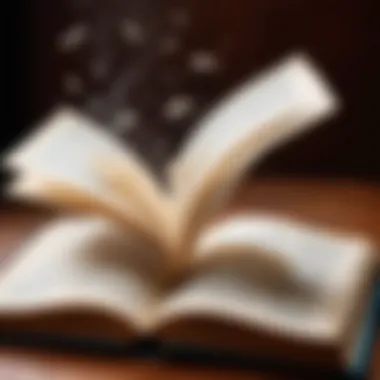 The Impact of Reading on Personal Development An open book with pages fluttering in the wind
