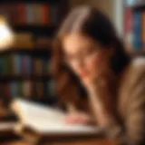 A thoughtful reader immersed in a book, reflecting on its ideas