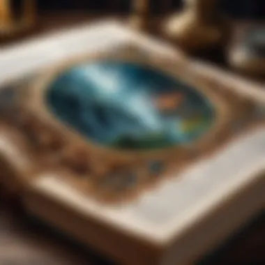The Art of Storytelling in Fantasy Series A close-up of an open fantasy book with intricate illustrations