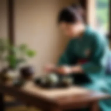 Traditional tea ceremony showcasing Japanese artistry