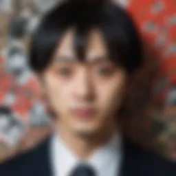A haunting illustration depicting a character from Junji Ito's work, surrounded by unsettling imagery.