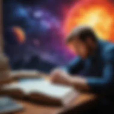 Illustration of a pivotal moment in 'The Three-Body Problem' Illustration of a significant plot twist in the novel
