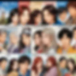An illustration depicting the evolution of Korean manhwa over the decades.
