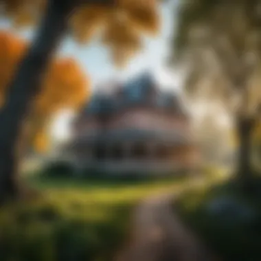The Mystical Environment of the Peculiar House The enchanting landscape surrounding the home