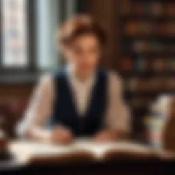 Artistic representation of a classic novel being transformed into a film