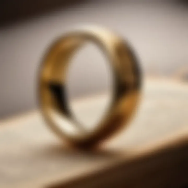 An artistic representation of the One Ring, symbolizing power and temptation.