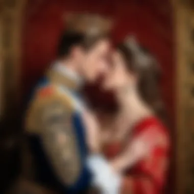 Complexity of Love in Royal Contexts Artistic interpretation of love's complexity in royal relationships