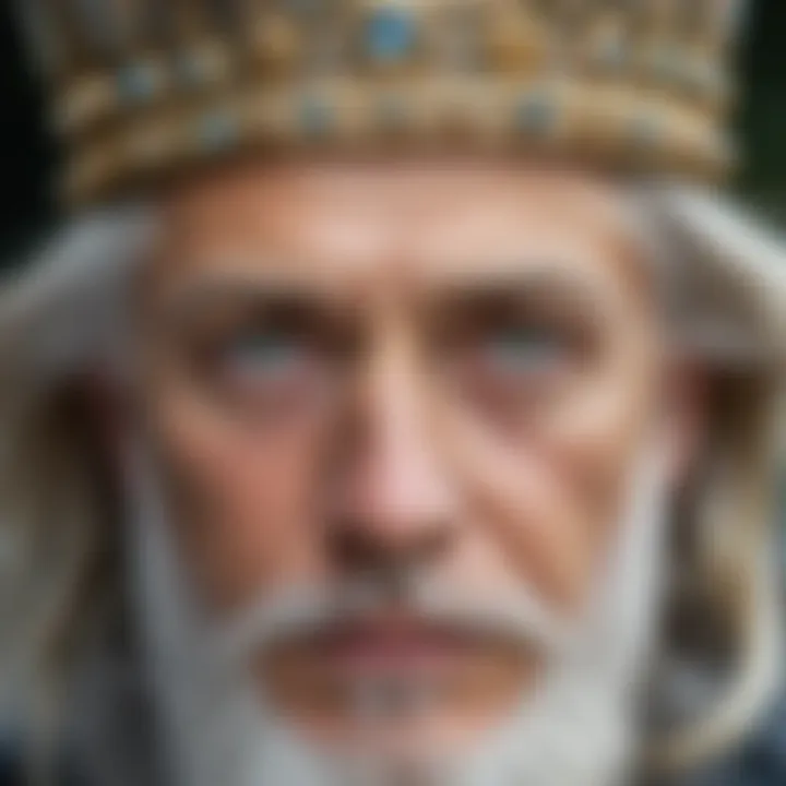 Symbolic representation of the gray-eyed king in literature