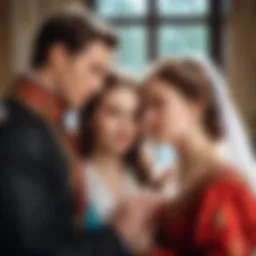 Dynamic depiction of the love triangle in Russian literature