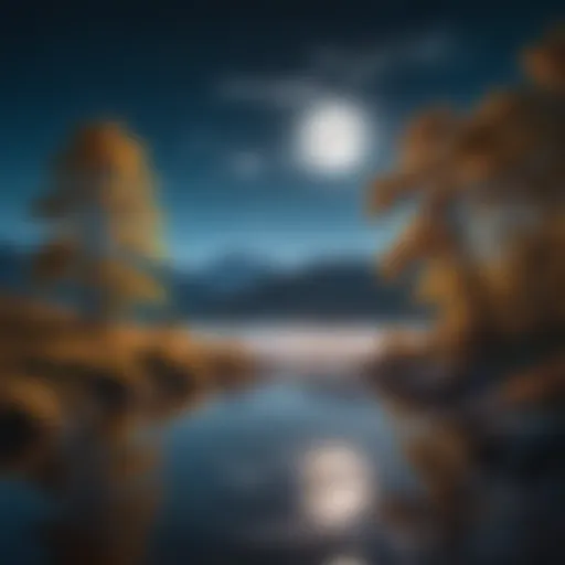 A moonlit landscape reflecting the essence of lunar romance