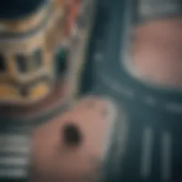 A dramatic scene depicting the intersection of love and crime in literature