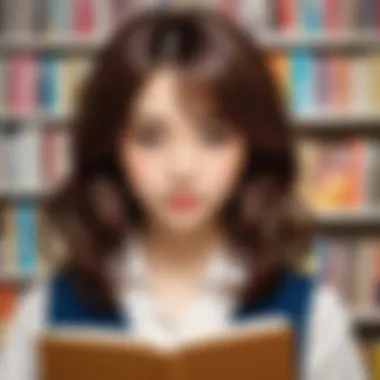 Diverse Manga Characters An illustration of popular manga characters that resonate with 11-year-old girls, showcasing diverse personalities and styles.
