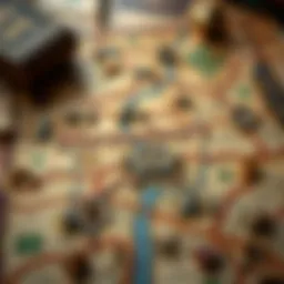 The Marauders' Map revealing hidden paths