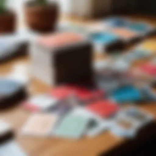 A collection of metaphorical cards spread out on a table