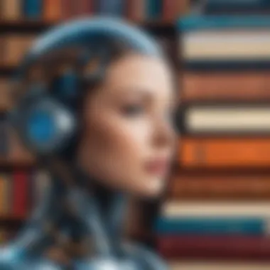 A futuristic depiction of AI in literature