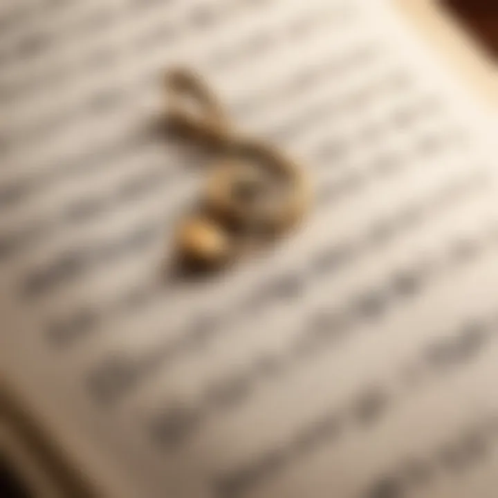 The essence of friendship depicted through music notes