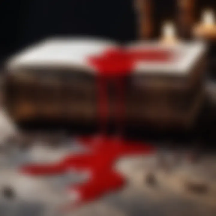 A mystical scene depicting the world of Blood and Ash
