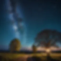 A mysterious night sky filled with stars, symbolizing the allure of folklore.
