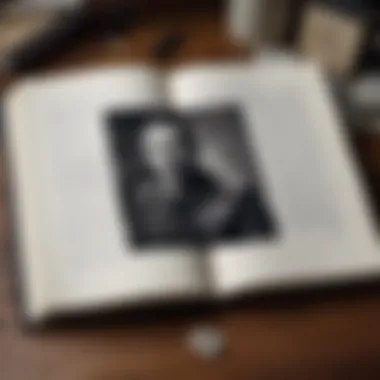 An open diary with handwritten notes about traumatic war experiences