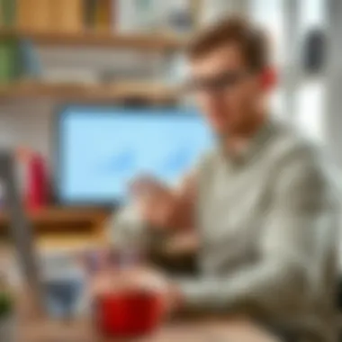 Online Tutoring in Mathematics Mathematics tutor explaining concepts through a virtual platform