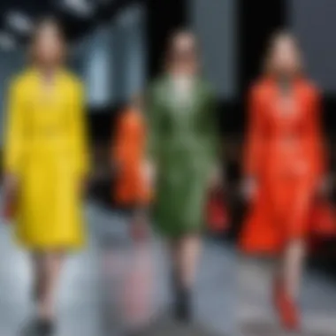 Evolution of Prada's Runway Shows Visual representation of the evolution of Prada's runway shows over the years
