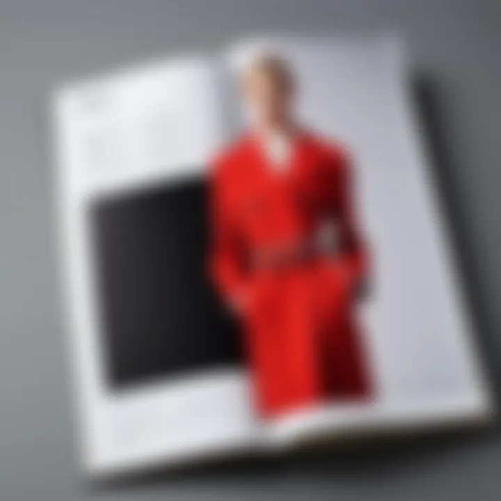 Stylized page layout from the Prada Catwalk book exhibiting runway highlights