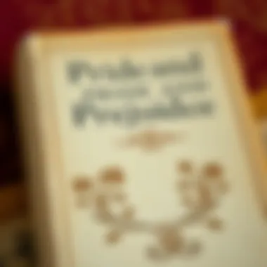Classic Literature: A Timeless Treasure A close-up of a vintage book cover of Pride and Prejudice.