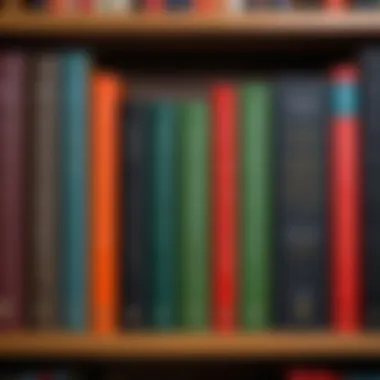 A collection of Pulitzer Prize-winning books on a shelf.