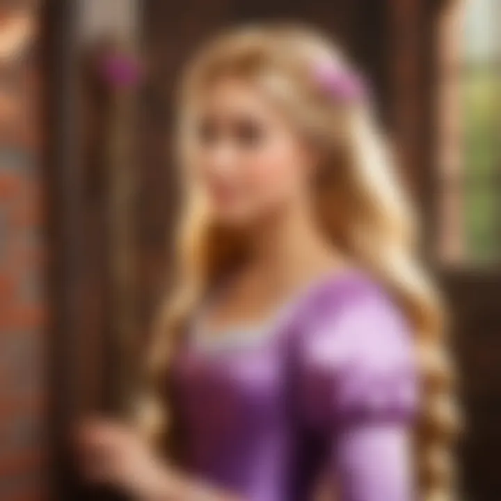 A representation of the key elements of the Rapunzel story