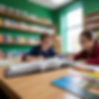 Exploring Literature in a Vibrant Learning Environment A vibrant classroom setting where learners explore simple English literature