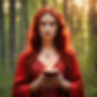 A representation of the Red Woman's mystical powers