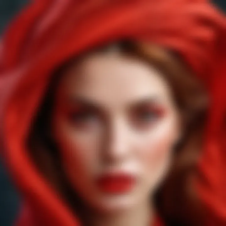 Symbolic imagery reflecting the duality of the Red Woman's character