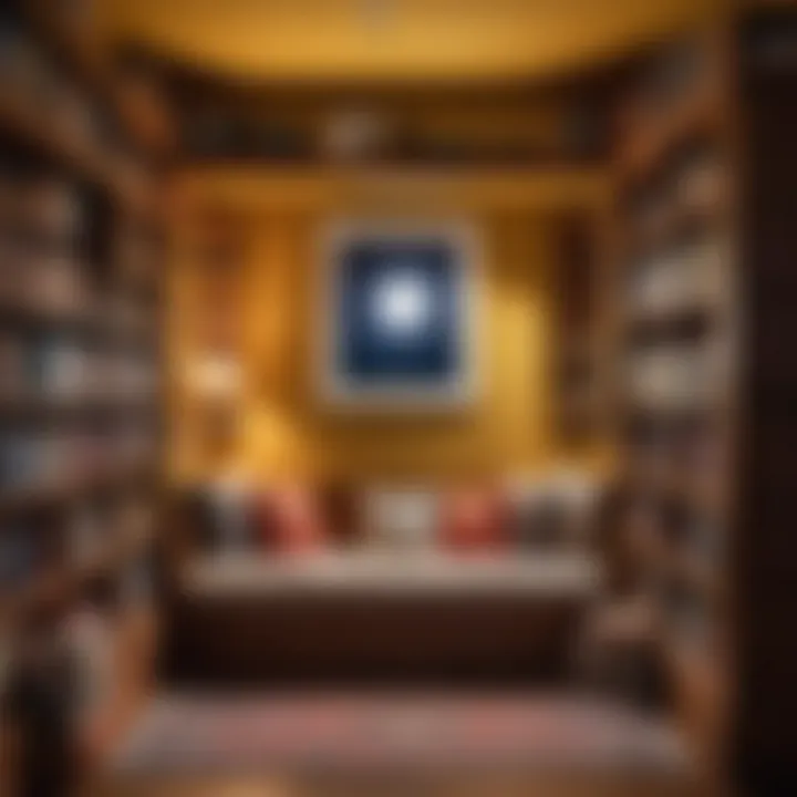 A cozy reading nook with Riley Star's books displayed prominently