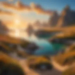 A serene landscape from the Earthsea universe, showcasing its mystical nature and rich lore.