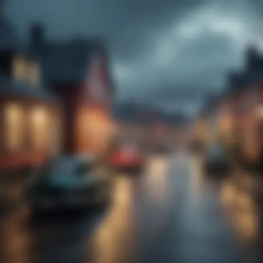 A moody Scandinavian landscape depicting the setting of classic detective stories