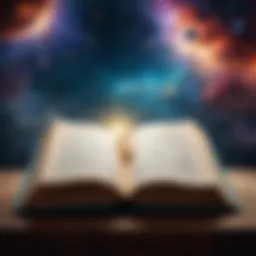 A mystical portrayal of celestial realms represented in literature