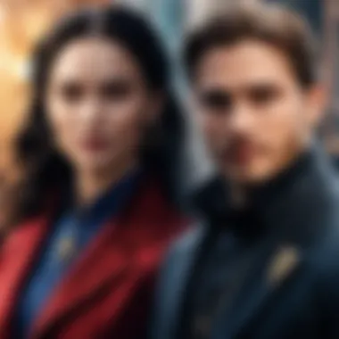 Illustration of key characters from Shadow and Bone