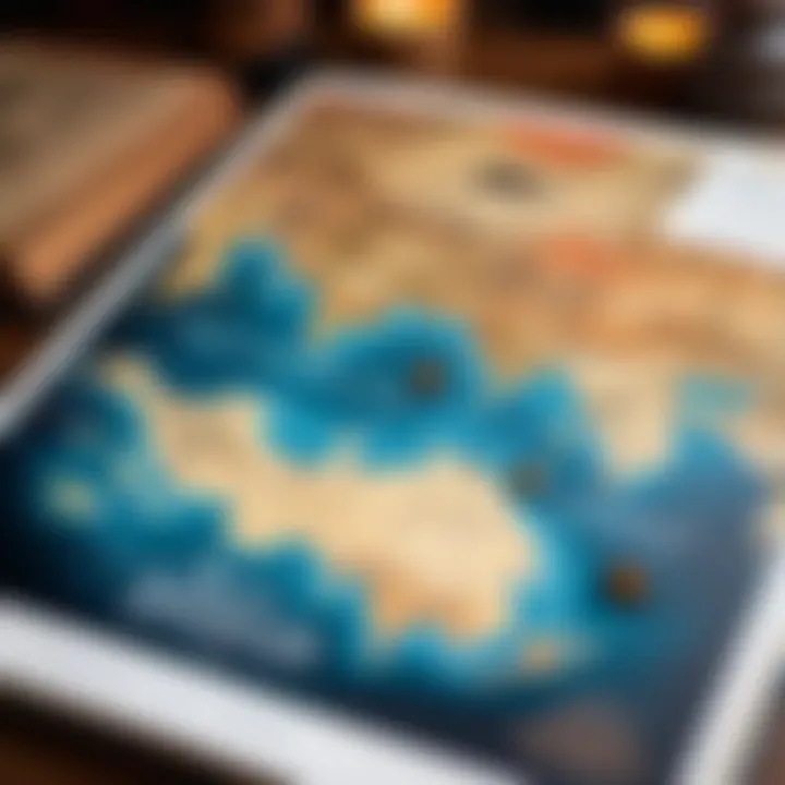 Map showcasing the world of Shadow and Bone