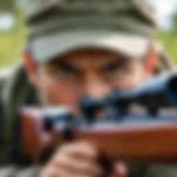 Artistic depiction of a sniper in action, highlighting the tension and focus of the genre.
