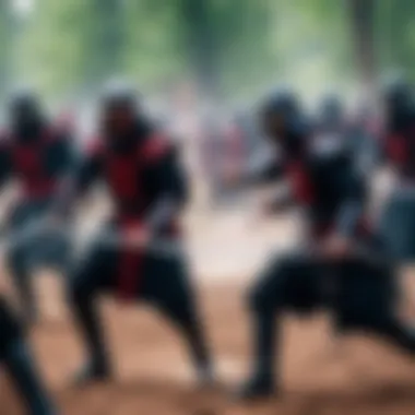 Warriors of the Lost Sith Tribe Sith warriors engaged in a fierce battle