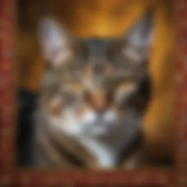 Reflections of the Marginalized: A Journey of Struggle An expressive portrait of a marginalized cat reflecting on their journey and struggles.